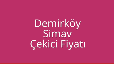 Demirköy Çekici Fiyatı – Simav Oto Kurtarıcı Ücreti