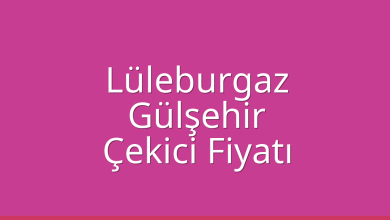 Lüleburgaz Çekici Fiyatı – Gülşehir Oto Kurtarıcı Ücreti