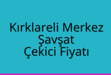 Kırklareli Merkez Çekici Fiyatı – Şavşat Oto Kurtarıcı Ücreti