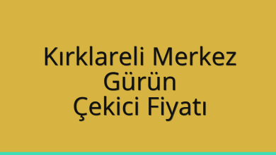 Kırklareli Merkez Çekici Fiyatı – Gürün Oto Kurtarıcı Ücreti