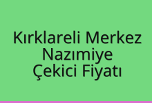 Kırklareli Merkez Çekici Fiyatı – Nazımiye Oto Kurtarıcı Ücreti