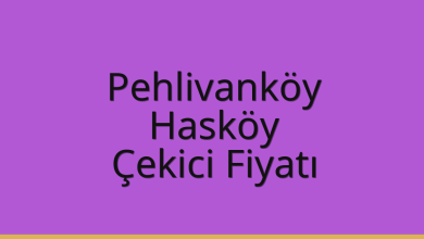 Pehlivanköy Çekici Fiyatı – Hasköy Oto Kurtarıcı Ücreti