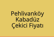 Pehlivanköy Çekici Fiyatı – Kabadüz Oto Kurtarıcı Ücreti