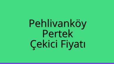 Pehlivanköy Çekici Fiyatı – Pertek Oto Kurtarıcı Ücreti