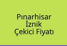 Pınarhisar Çekici Fiyatı – İznik Oto Kurtarıcı Ücreti