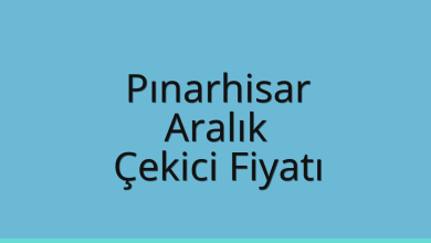 Pınarhisar Çekici Fiyatı – Aralık Oto Kurtarıcı Ücreti