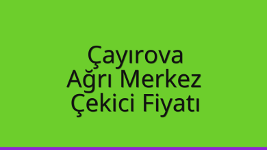 Çayırova Çekici Fiyatı – Ağrı Merkez Oto Kurtarıcı Ücreti