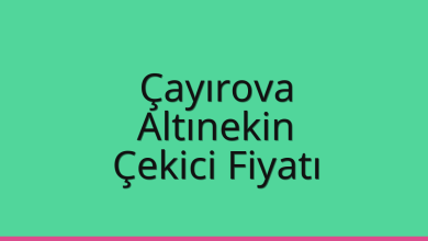 Çayırova Çekici Fiyatı – Altınekin Oto Kurtarıcı Ücreti