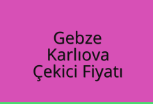 Gebze Çekici Fiyatı – Karlıova Oto Kurtarıcı Ücreti