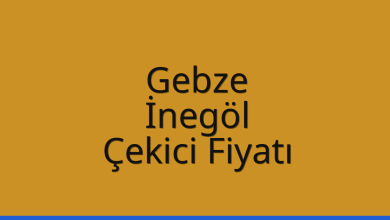 Gebze Çekici Fiyatı – İnegöl Oto Kurtarıcı Ücreti