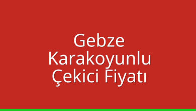 Gebze Çekici Fiyatı - Karakoyunlu Oto Kurtarıcı Ücreti Gebze Çekici Fiyatı – Karakoyunlu Oto Kurtarıcı Ücreti
