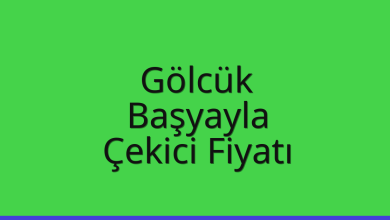 Gölcük Çekici Fiyatı – Başyayla Oto Kurtarıcı Ücreti