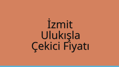 İzmit Çekici Fiyatı – Ulukışla Oto Kurtarıcı Ücreti