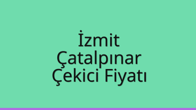 İzmit Çekici Fiyatı – Çatalpınar Oto Kurtarıcı Ücreti