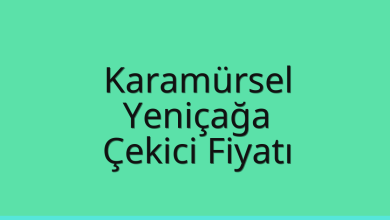 Karamürsel Çekici Fiyatı – Yeniçağa Oto Kurtarıcı Ücreti