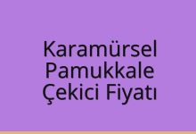 Karamürsel Çekici Fiyatı – Pamukkale Oto Kurtarıcı Ücreti