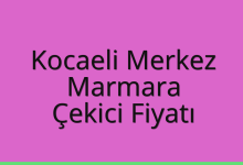 Kocaeli Merkez Çekici Fiyatı – Marmara Oto Kurtarıcı Ücreti