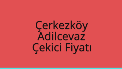 Çerkezköy Çekici Fiyatı – Adilcevaz Oto Kurtarıcı Ücreti