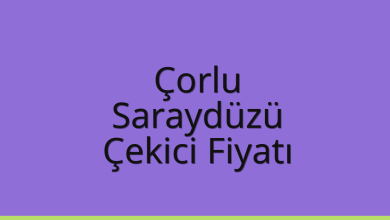 Çorlu Çekici Fiyatı – Saraydüzü Oto Kurtarıcı Ücreti