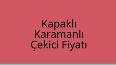 Kapaklı Çekici Fiyatı – Karamanlı Oto Kurtarıcı Ücreti