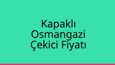 Kapaklı Çekici Fiyatı – Osmangazi Oto Kurtarıcı Ücreti
