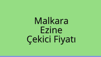 Malkara Çekici Fiyatı – Ezine Oto Kurtarıcı Ücreti