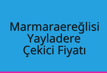 Marmaraereğlisi Çekici Fiyatı – Yayladere Oto Kurtarıcı Ücreti