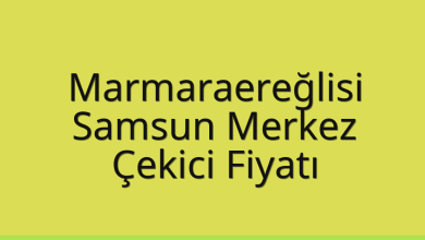 Marmaraereğlisi Çekici Fiyatı – Samsun Merkez Oto Kurtarıcı Ücreti