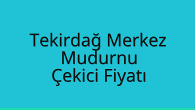 Tekirdağ Merkez Çekici Fiyatı – Mudurnu Oto Kurtarıcı Ücreti