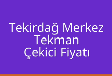 Tekirdağ Merkez Çekici Fiyatı – Tekman Oto Kurtarıcı Ücreti