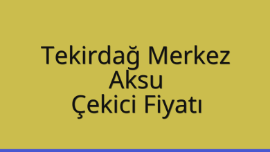 Tekirdağ Merkez Çekici Fiyatı – Aksu Oto Kurtarıcı Ücreti