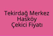 Tekirdağ Merkez Çekici Fiyatı – Hasköy Oto Kurtarıcı Ücreti