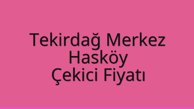 Tekirdağ Merkez Çekici Fiyatı – Hasköy Oto Kurtarıcı Ücreti