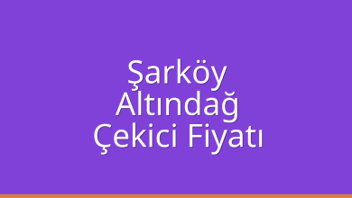 Şarköy Çekici Fiyatı – Altındağ Oto Kurtarıcı Ücreti