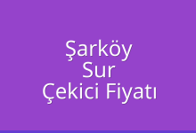 Şarköy Çekici Fiyatı – Sur Oto Kurtarıcı Ücreti