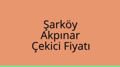 Şarköy Çekici Fiyatı – Akpınar Oto Kurtarıcı Ücreti