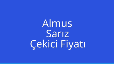 Almus Çekici Fiyatı – Sarız Oto Kurtarıcı Ücreti