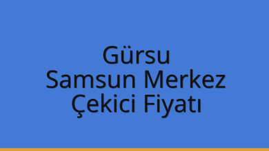 Gürsu Çekici Fiyatı – Samsun Merkez Oto Kurtarıcı Ücreti
