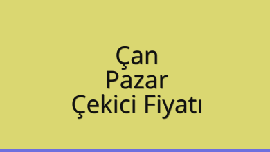 Çan Çekici Fiyatı – Pazar Oto Kurtarıcı Ücreti