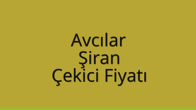 Avcılar Çekici Fiyatı – Şiran Oto Kurtarıcı Ücreti