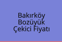 Bakırköy Çekici Fiyatı – Bozüyük Oto Kurtarıcı Ücreti