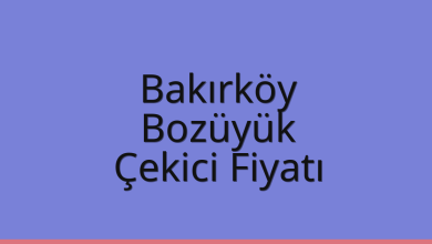 Bakırköy Çekici Fiyatı – Bozüyük Oto Kurtarıcı Ücreti