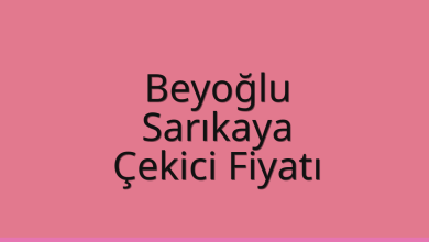Beyoğlu Çekici Fiyatı – Sarıkaya Oto Kurtarıcı Ücreti