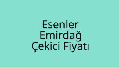Esenler Çekici Fiyatı – Emirdağ Oto Kurtarıcı Ücreti