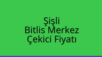 Şişli Çekici Fiyatı – Bitlis Merkez Oto Kurtarıcı Ücreti