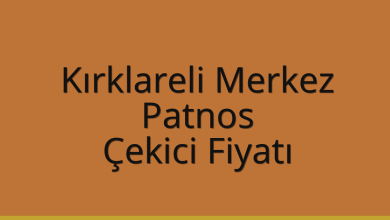 Kırklareli Merkez Çekici Fiyatı – Patnos Oto Kurtarıcı Ücreti
