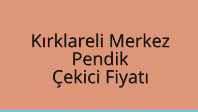 Kırklareli Merkez Çekici Fiyatı – Pendik Oto Kurtarıcı Ücreti