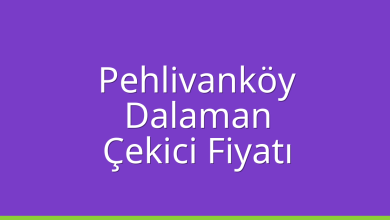 Pehlivanköy Çekici Fiyatı – Dalaman Oto Kurtarıcı Ücreti
