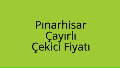 Pınarhisar Çekici Fiyatı – Çayırlı Oto Kurtarıcı Ücreti