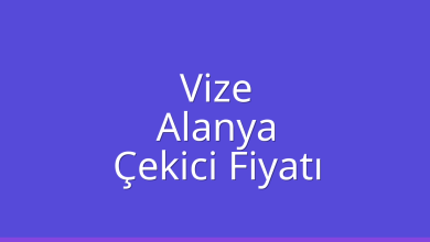Vize Çekici Fiyatı – Alanya Oto Kurtarıcı Ücreti